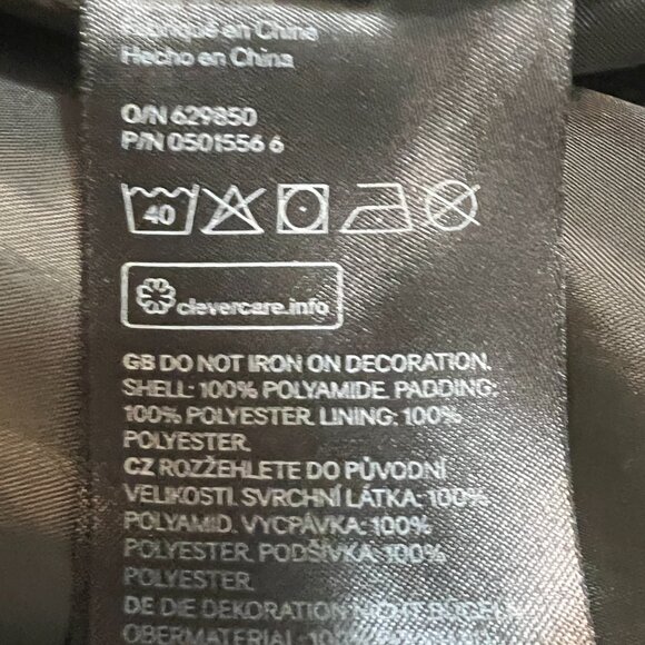 H&M Men's Black Bomber Full Zip Size Small - Picture 7 of 12